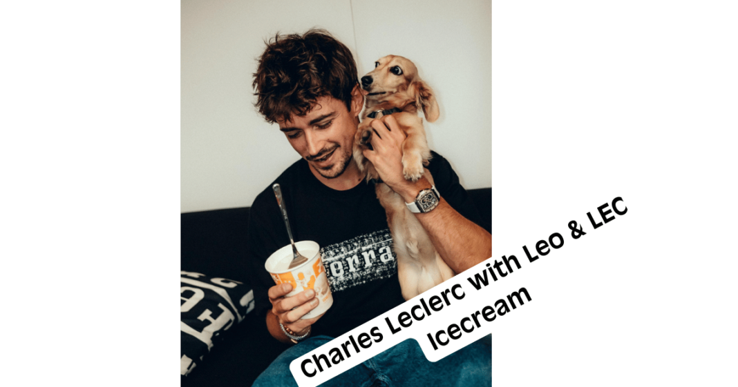 Charles Leclerc Launches New LEC Ice Cream Campaign with His Adorable Dog