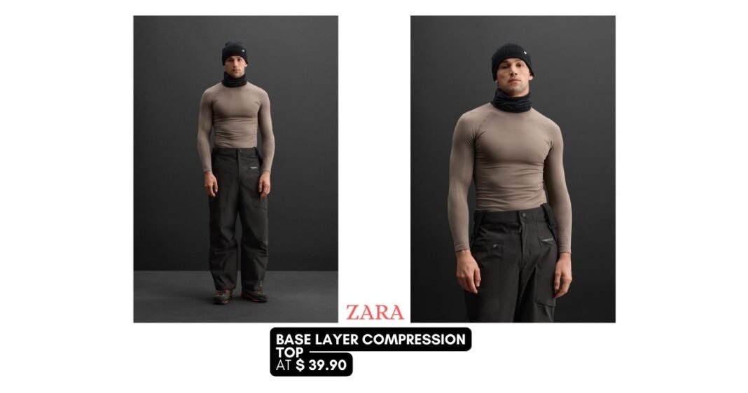 ZARA: Base Layer Compression Top for Skiing Image