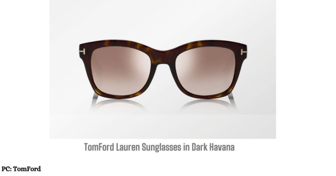 Tom Ford Lauren Sunglasses in Dark Havana Color