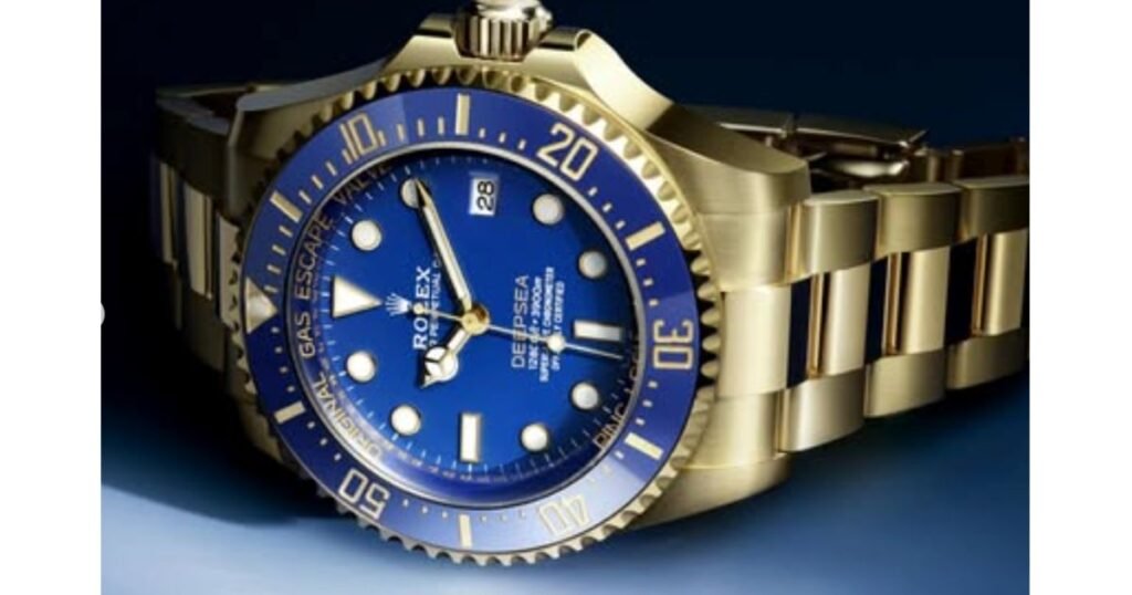 Rolex Watch Blue Dial Design 2024