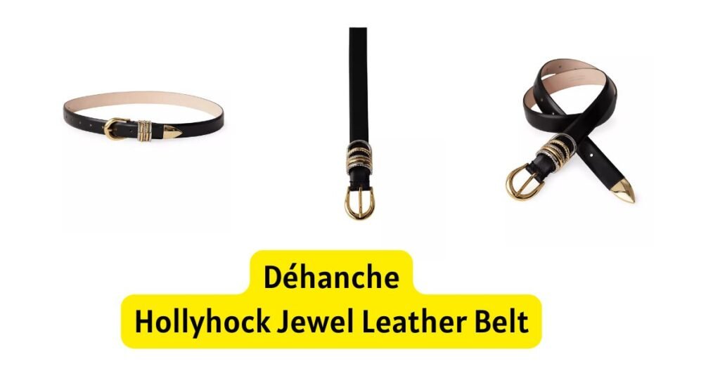 Déhanché Hollyhock Jewel Leather Belt