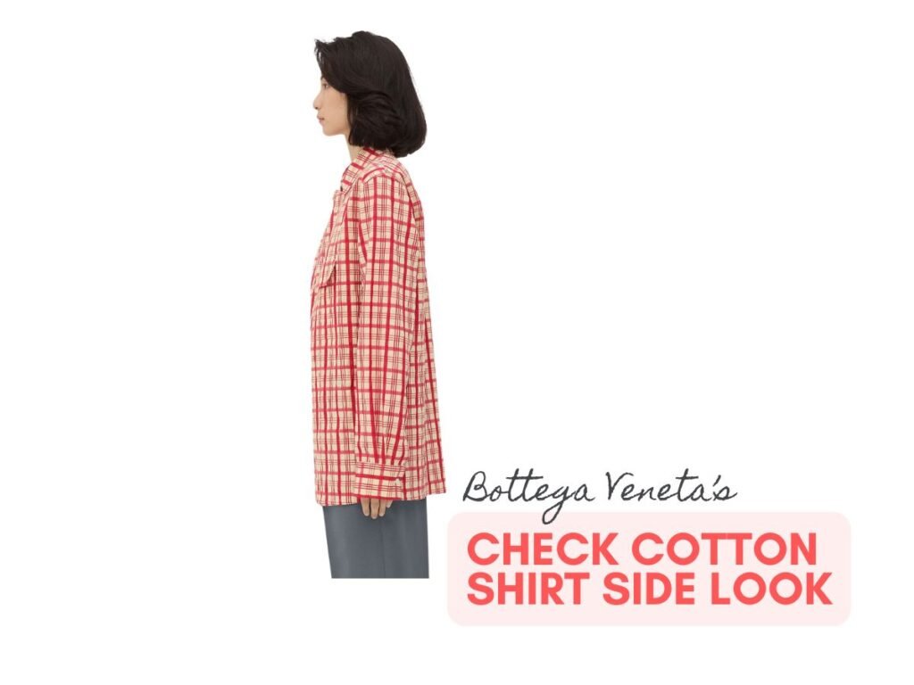 Bottega Veneta's Check Cotton Shirt Side Look