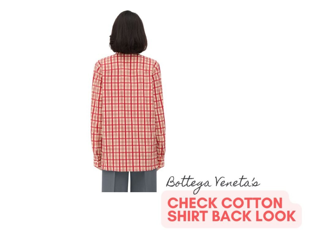 Bottega Veneta's Check Cotton Shirt Back Look