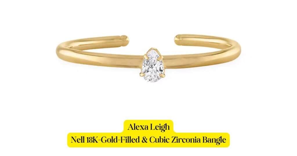 Nell 18K Gold-Filled & Cubic Zirconia Bangle