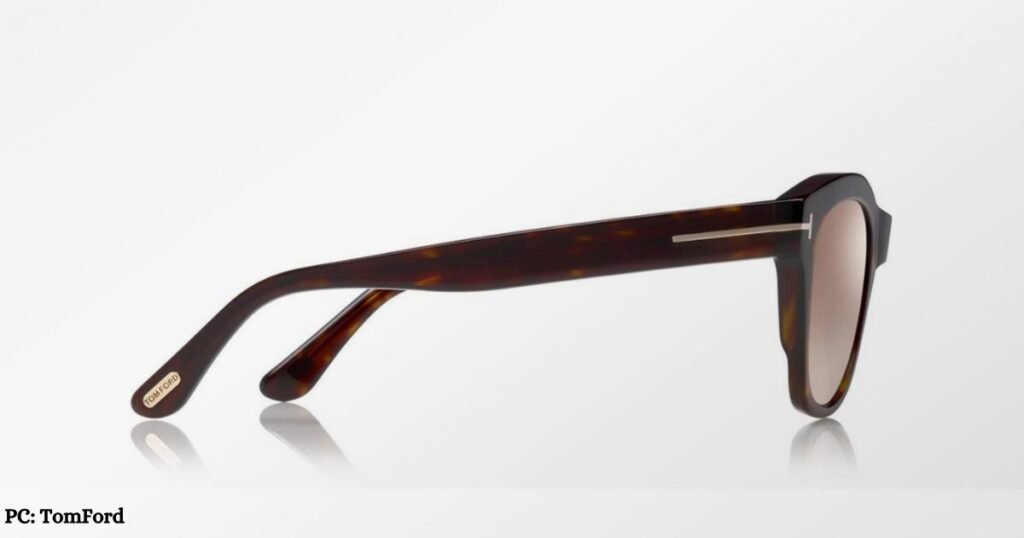 Tom Ford Lauren Sunglasses from Right Side View