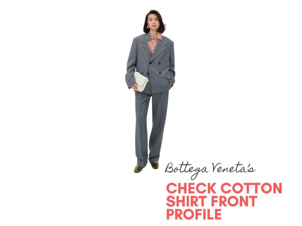 Bottega Veneta's Check Cotton Shirt Front Profile