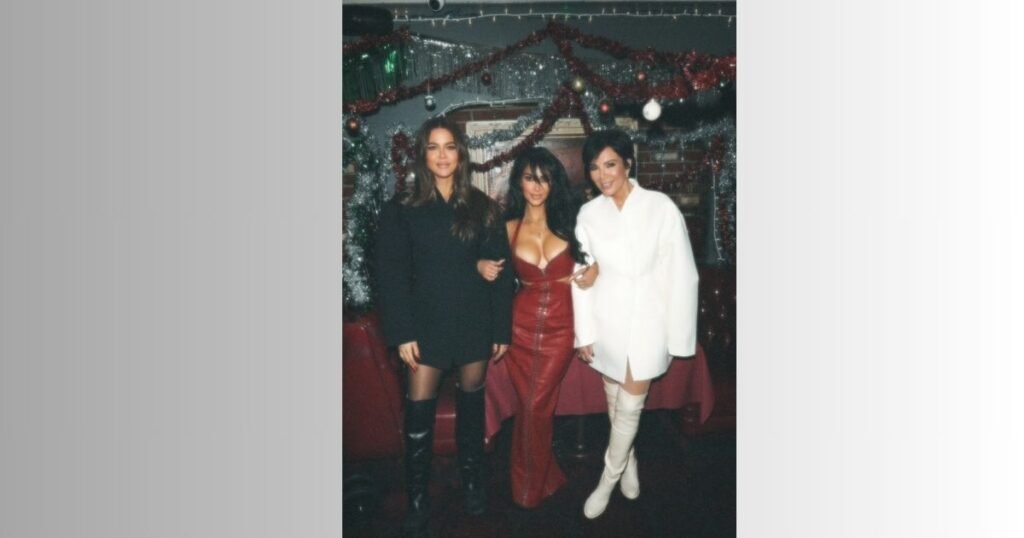 Kim Kardashian’s Holiday Glam Look with Family on Christmas Eve