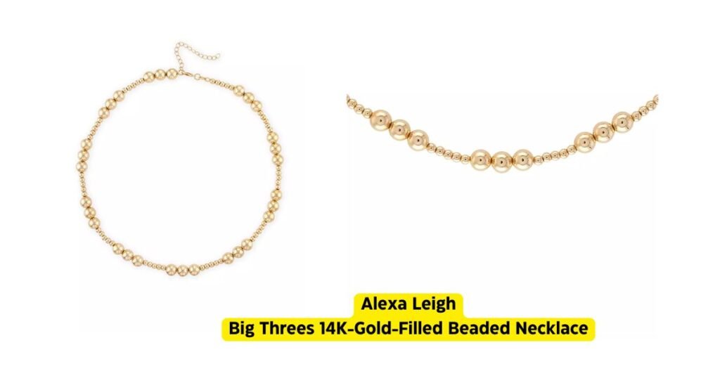 Big Threes 14K Gold-Filled Beaded Necklace