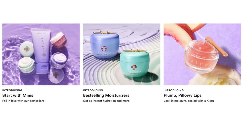 Tatcha Japanese Skincare Brand Minis Moisturizers and Lipcare Products