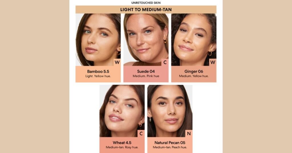 BareMinerals COMPLEXION RESCUE Tinted Moisturizer Different Skin Color Usage